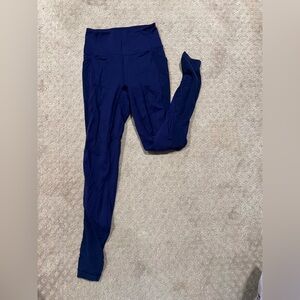 Dark blue lulu leggings